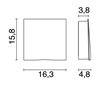 Appliques extérieures ALDIOLA IP65 LED 12W 1700lm 3K gris
