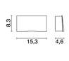 Appliques extérieures ALDIOLA LED 6,5W 550Lm 3K Blanc
