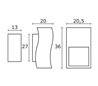 Appliques extérieures ONA IP65 RX7S 70W sur/dessous anthracite