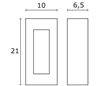 Appliques extérieures RECTANGLE LED 8,7W 780lm 3K gris