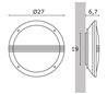 Appliques extérieures UNAI IP65 LED 19,5W 1910lm 3K gris