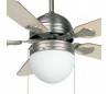 Ventilateur de plafond nickel avec des matières lumière - conception Faro AGADIR
