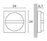 Appliques extérieures STERLO LED 12,5W 1500lm 4K anthracite