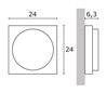 Appliques extérieures STERLO LED 12,5W 1500lm 4K anthracite