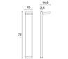 Balise de jardin VIENA SQ IP65 LED 4,3W 400lm 3K Noir