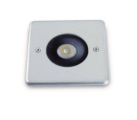Lampe encastrable extérieur ICAZA IP67 LED 4,3W 400lm 3K Inox Rond