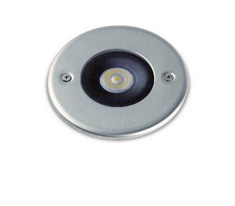 Lampe encastrable extérieur ICAZA IP67 LED 4,3W 400lm 3K Inox Carré