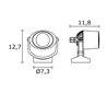 Projecteur extérieur LULU IP66 4,5W GU10 Noir