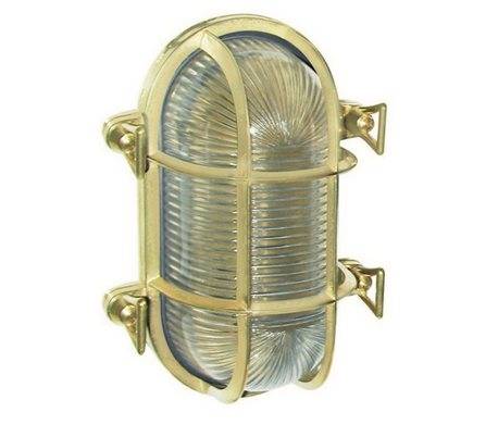 Appliques extérieures OTTONE IP54 E27 ovale Laiton vieilli