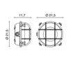 Appliques extérieures OTTONE IP54 E27 Rond Laiton vieilli