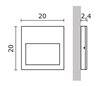 Appliques extérieures SLIM LED 10W 1224lm 3K gris