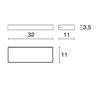 Appliques extérieures CODET IP65 LED 15W 2360lm 4K gris