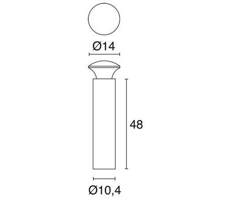 Appliques extérieures PUSH IP65 LED 8,7W 830lm 4K anthracite