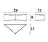 Appliques extérieures GEOMETRIC IP65 10W E27 rouille