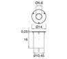 Lampe encastrable extérieur MUDY IP68 LED 4W 315lm 5,7K Inox