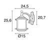 Appliques extérieures ILIKI IP44 E27 Noir