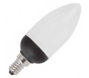 Boîte 5 ampoules bougies à faible énergie de base noire 2700K 11W E27 15000h