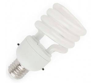 Boîte 10 ampoules semi-spirale E27 15W 5000K capteur 15000h T3
