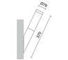 Appliques extérieures ABREGO IP44 40W E27 Inox