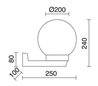 Appliques extérieures ALIA IP43 40W E27 Blanc