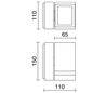 Appliques extérieures mur ANIBAL IP44 GU10 35W gris