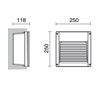 Lampes encastrable extérieur au mur ARPA IP65 26W G24 d3 gris