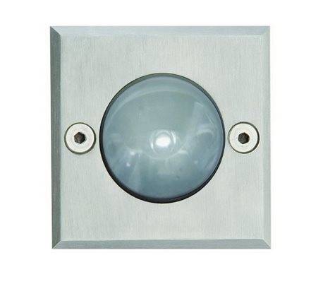 Lampes encastrable extérieur square GLASS IP67 LED 1x1W Inox