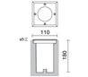 Lampes encastrable extérieur BORA IP67 GU10 35W Inox