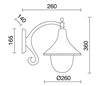 Appliques extérieures CAM IP44 60W E27 Blanc