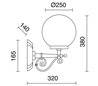 Appliques extérieures CAST IP43 75W E27 Noir