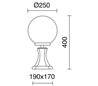 Balises de jardin CAST IP43 75W E27 Noir