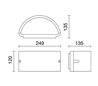 Appliques extérieures mur CICLON IP54 E27 60W anthracite