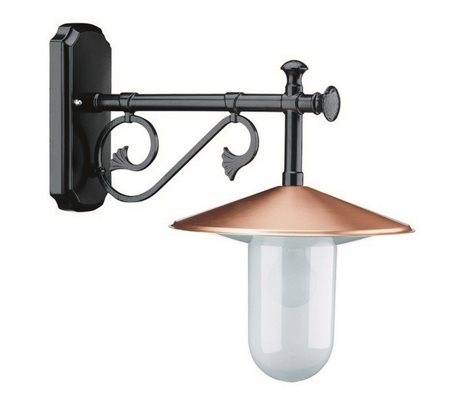 Appliques extérieures DELTA IP44 60W E27 ng/cuivre