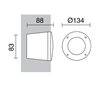 Lampes encastrable extérieur Circolare mur DEVON GX53 Noir