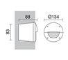 Lampes encastrable extérieur Circolare mur DEVON GX53 Noir