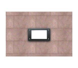Lampes encastrable extérieur rectangulaire mur DEVON GX53 Noir