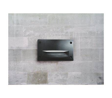 Lampes encastrable extérieur rectangulaire mur DEVON GX53 Noir