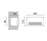 Lampes encastrable extérieur rectangulaire mur DEVON GX53 Noir