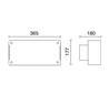Appliques extérieures GARBÍ IP65 RX7s 70W anthracite