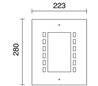 Appliques extérieures mur GREGAL IP44 E27 60W Inox