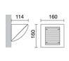 Appliques extérieures INTRO IP65 9W GX53 gris