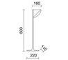 Balises de jardin INTRO IP55 9W Gx53 gris