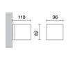 Appliques extérieures ISORA IP65 40W G9 gris