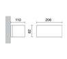 Appliques extérieures ISORA IP65 26W G24 d3 Blanc