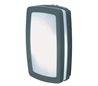 Appliques extérieures KIRA rectangulaire IP54 E27 2x20W gris