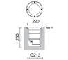 Lampes encastrable extérieur pavement LIBECCIO IP67 TC-D 26W Inox
