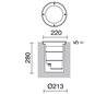 Lampes encastrable extérieur LIBECCIO IP 67 G12 70W Inox