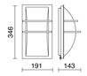 Appliques extérieures mur MITO IP65 E27 100W Inox