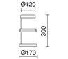 Balises de jardin OMO IP55 60W E27 Blanc