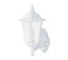 Appliques extérieures PIN IP43 70W E27 Blanc verre opaque